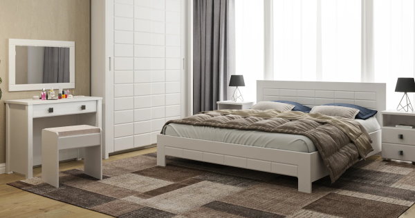 Фото Кровать двуспальная Изабель ИЗ-713К (СМ 180х200) без основания от производителя Компасс в Черноморском по цене 21 980 ₽