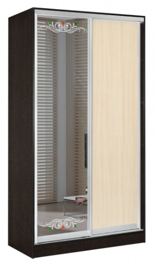 Фото Шкаф-купе Оскар 1.7 (1,2х0,6х2,4 - 2 двери) от производителя Мебель Маркет в Черноморском по цене 42&nbsp;940 ₽