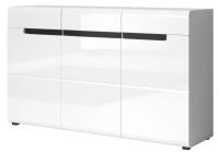 Комод-3D3S typ 43 Hektor (белый ламинат-белый глянец (Helvetia) ) в Черноморском от производителя в интернет магазине Планета Комфорта Комод-3D3S typ 43 Hektor (белый ламинат-белый глянец (Helvetia) ) в Черноморском от производителя