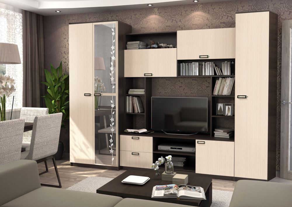 Фото Стенка Аллегро вар.№6 ЛДСП от производителя Диал в Черноморском по цене 20&nbsp;050 ₽