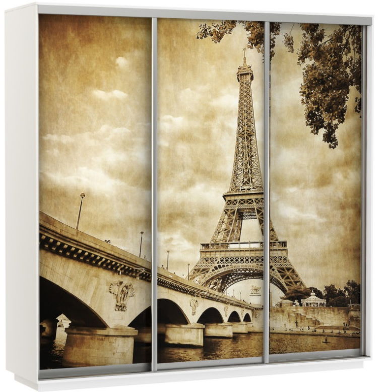 Фото Шкаф-купе Экспресс Трио Фото (2,1х0,6х2,4 - 3 двери) от производителя Мебельная компания Е1 в Черноморском по цене 56&nbsp;220 ₽