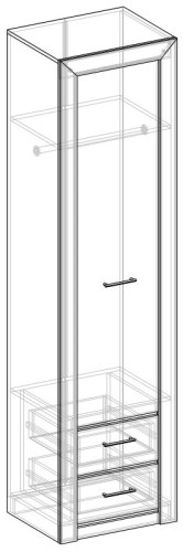 Фото Пенал Мартина с ящиками от производителя Мебель Маркет в Черноморском по цене 22 420 ₽