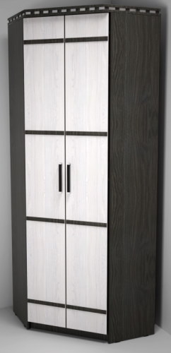 Фото Шкаф Ольга-13 (80) угловой  от производителя Фант-мебель в Черноморском по цене 12&nbsp;040 ₽