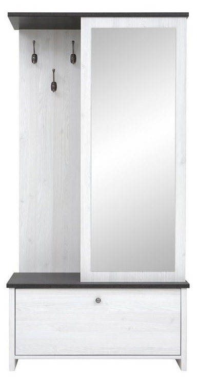 Фото Шкаф с вешалкой Порто PPK/95 от производителя Black Red White (БРВ) в Черноморском по цене 19 180 ₽