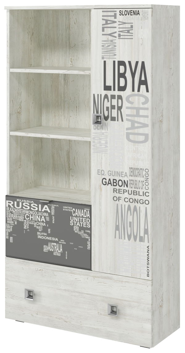 Фото Шкаф книжный Поло от производителя Регина в Черноморском по цене 9 430 ₽