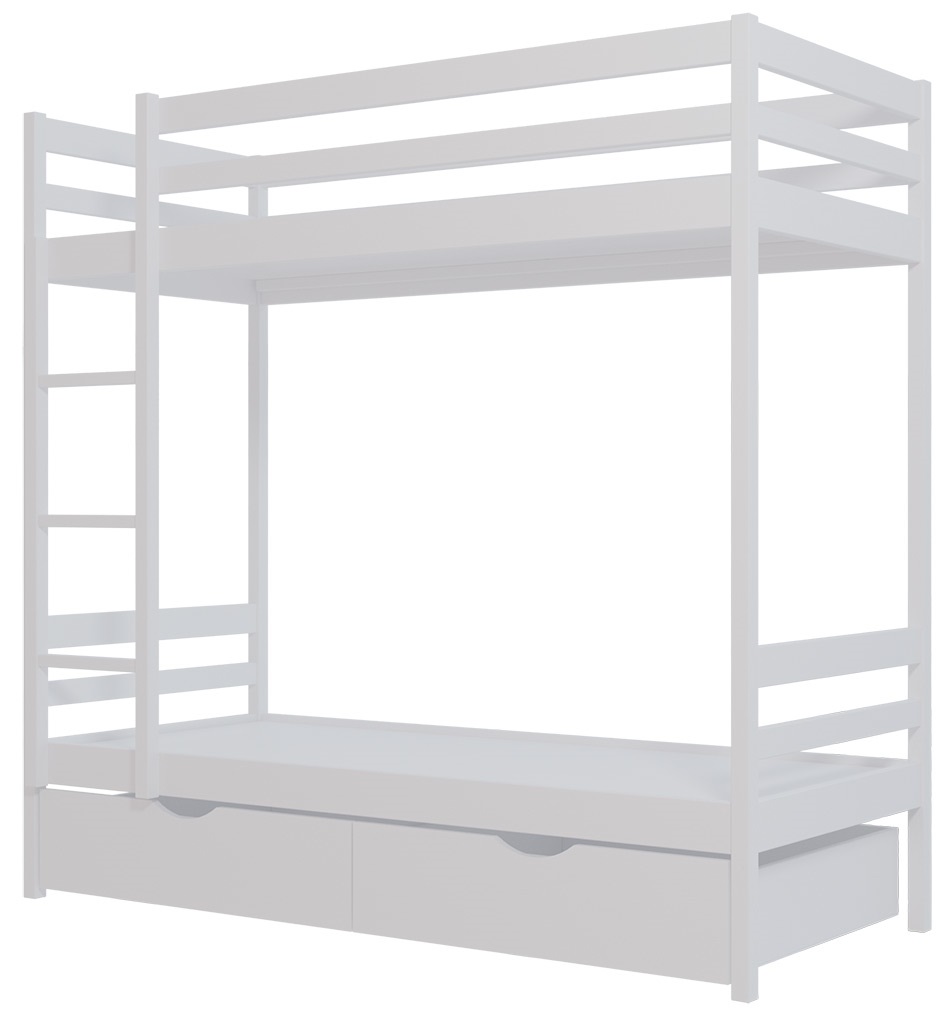 Фото Кровать двухъярусная №1 (СМ 80х190) с основанием от производителя Фант-мебель в Черноморском по цене 28 620 ₽