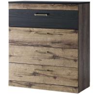 Комод 4S Джаггер (Jagger) (дуб монастырский-черный (Анрэкс) ) в Черноморском от производителя 