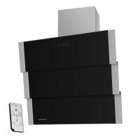 Вытяжка наклонная Cascada 90 (900х415хh1100(1400)) (Материал Металл/Стекло , Цвет Металлик/Черный) в Черноморском от производителя в интернет магазине Планета Комфорта Вытяжка наклонная Cascada 90 (900х415хh1100(1400)) (Материал Металл/Стекло , Цвет Металлик/Черный) в Черноморском от производителя