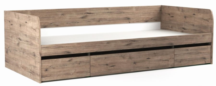 Фото Кровать односпальная Денвер (СМ 90х200) с ящиками с основанием от производителя СБК в Черноморском по цене 25&nbsp;200 ₽