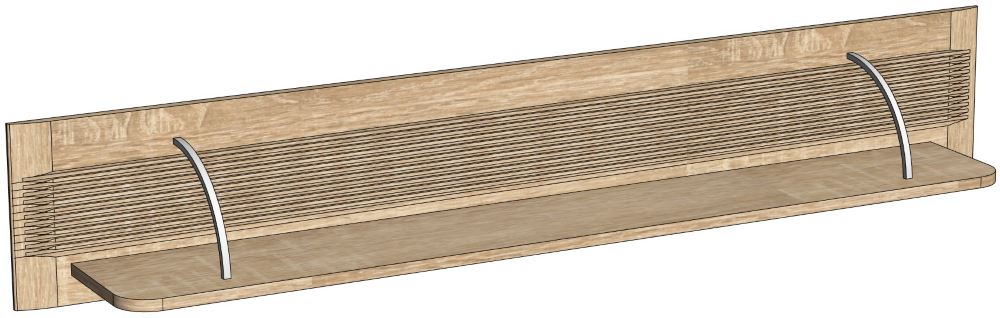 Фото Полка навесная Магнолия ГМ-11 от производителя СБК в Черноморском по цене 3&nbsp;240 ₽