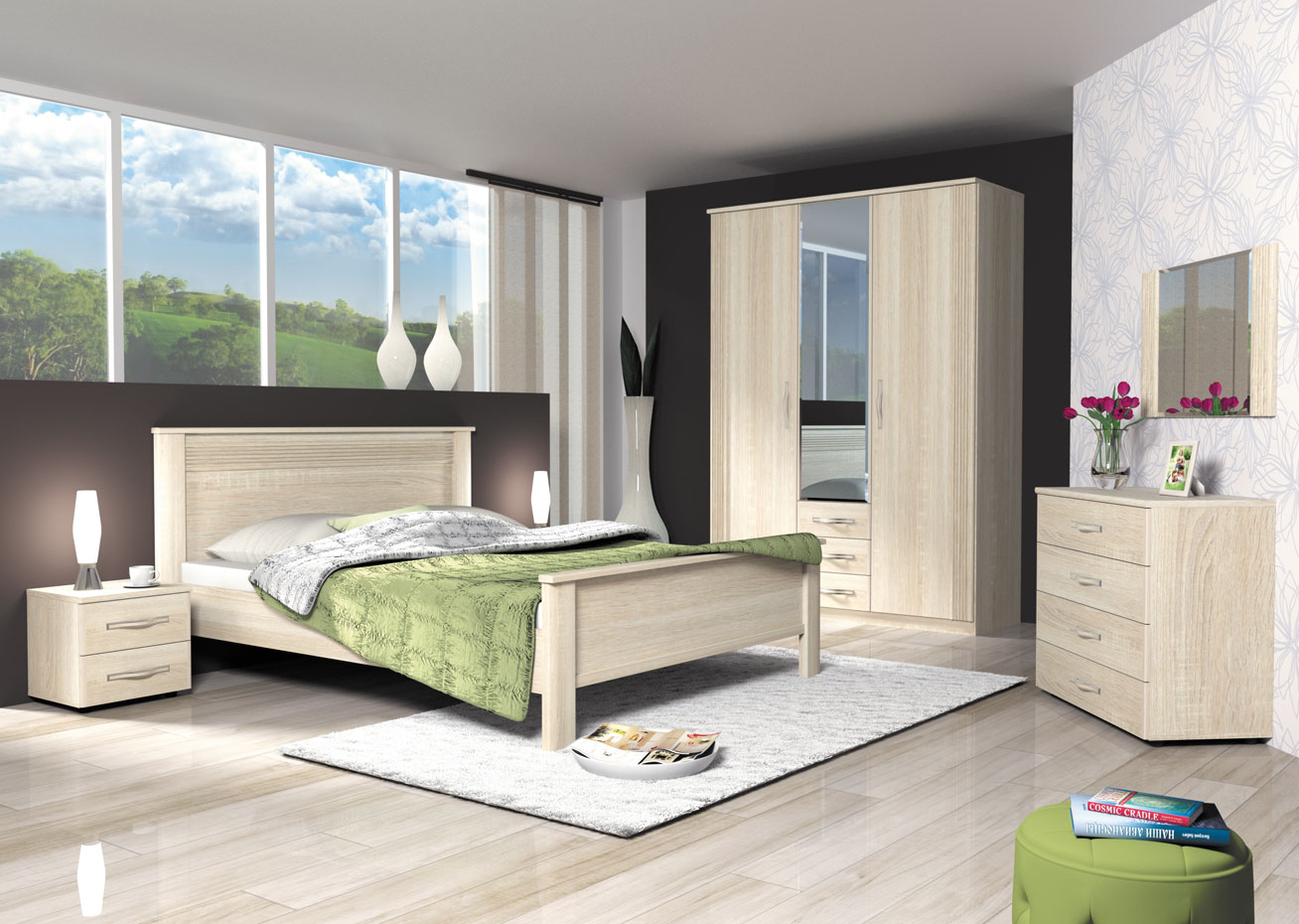 Фото Кровать односпальная Диана Д3б (СМ 120х200) без основания от производителя Заречье в Черноморском по цене 12 960 ₽