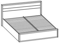 Фото dvuspalnye-krovati кровать двуспальная верди (см 160х200) без основания производитель Ставрополь Мебель