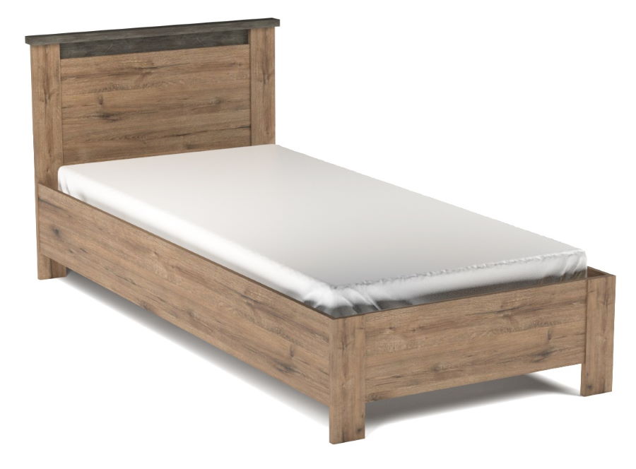 Фото Кровать односпальная Денвер (СМ 90х200) без основания от производителя СБК в Черноморском по цене 10 560 ₽