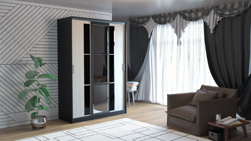 Фото Шкаф-купе ПШ-3.2 (3 двери) от производителя Росток в Черноморском по цене 32&nbsp;390 ₽