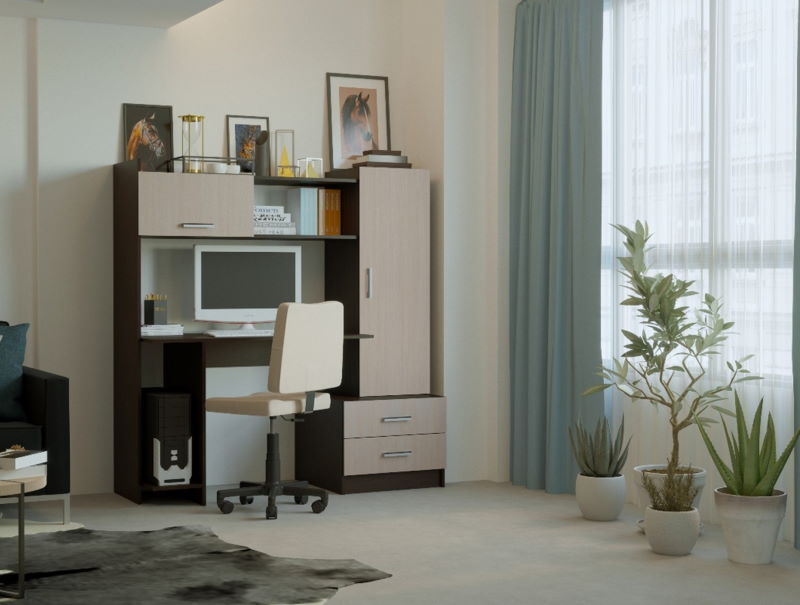 Фото Стол компьютерный ПКС-7 (1,5) от производителя ПАМИР в Черноморском по цене 11&nbsp;440 ₽