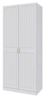 Шкаф Мэгги ШР-2 (91) двухдверный (белый снег, лак белый ,(Браво-мебель)) в Черноморском от производителя 