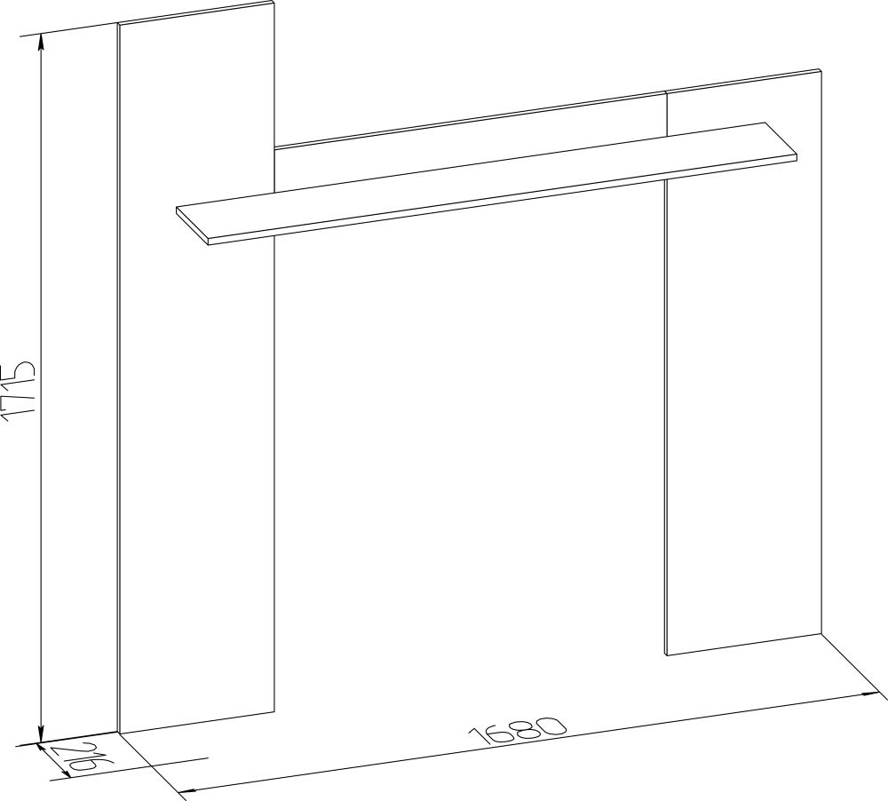 Фото Полка навесная Леон-4  от производителя Глазов в Черноморском по цене 2 850 ₽