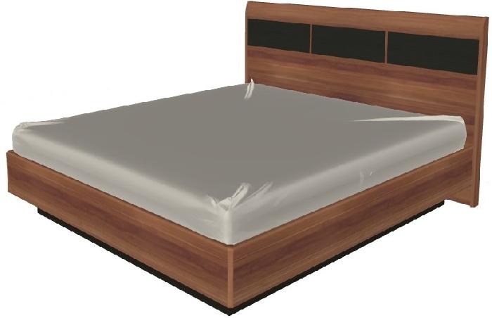 Кровать двуспальная Мелисса КР-1804 (СМ 180х200) с подъемным механизмом ( 180х200 , ЛДСП/МДФ , слива валлис комбинированный , с подъемным мех. , с коробом , без матраса (Лером) )