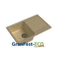 Мойка Granfest eco-78 (ГР 740х480хh200) (шир.ящ.min 720) без сифона (Цвет мойки черный) в Черноморском от производителя в интернет магазине Планета Комфорта Мойка Granfest eco-78 (ГР 740х480хh200) (шир.ящ.min 720) без сифона (Цвет мойки черный) в Черноморском от производителя