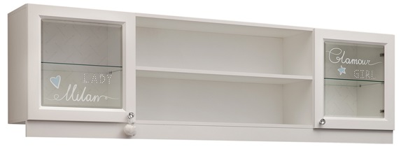 Фото Секция-полка навесная Гламур от производителя Мебельсон в Черноморском по цене 16 950 ₽