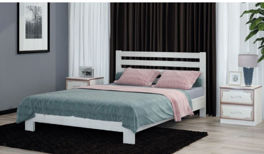 Фото Кровать односпальная Вероника (СМ 90х200) без основания с универсальными царгами от производителя Браво-мебель в Черноморском по цене 13 070 ₽