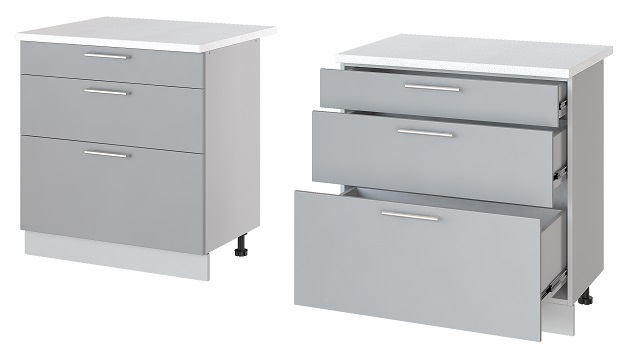 Фото Кухня Бронкс стол-рабочий Н-83 от производителя Леко в Черноморском по цене 9&nbsp;630 ₽