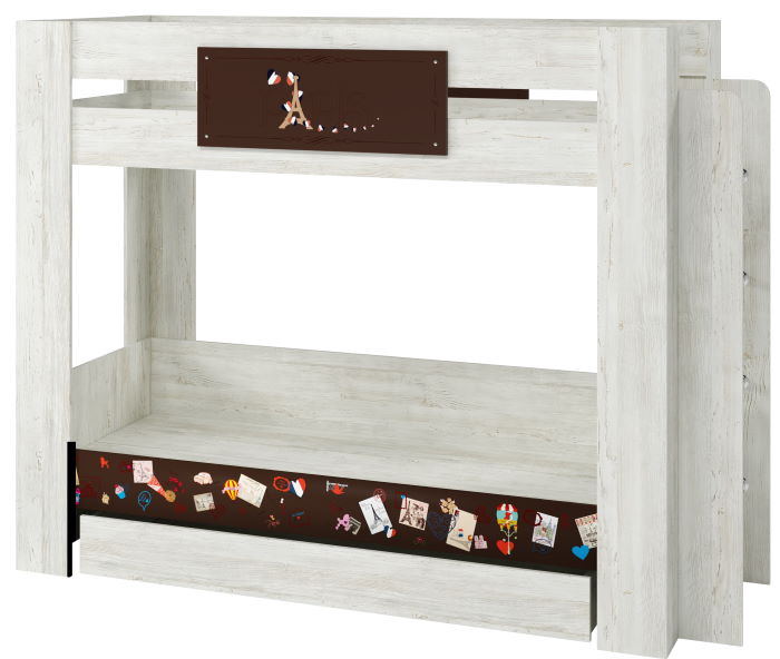 Фото Кровать двухярусная Поло (СМ 80х200) с настилом от производителя Регина в Черноморском по цене 21 520 ₽