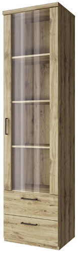 Фото Шкаф с витриной 1V2S Дорсет (Doorset) от производителя Анрэкс в Черноморском по цене 16 980 ₽