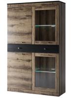 Фото kollektsiya-mebeli-jagger-anreks шкаф с витриной 2v2d1s  джаггер (jagger) производитель Анрэкс