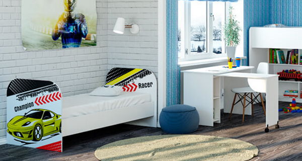 Фото Кровать детская Тойс КР-08 (СМ 80х180) от производителя БТС  в Черноморском по цене 10 440 ₽