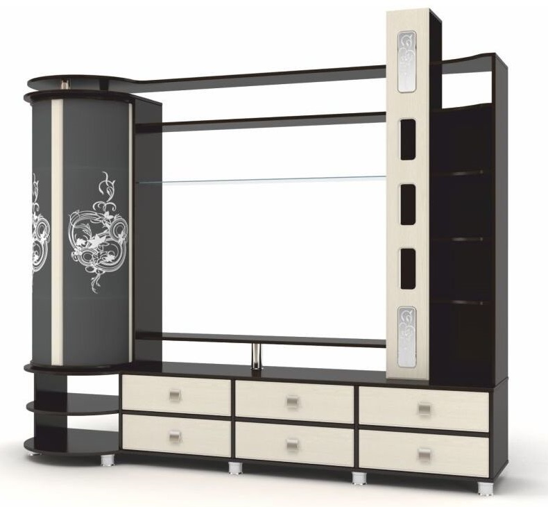 Фото Мини-стенка ТВ Палермо от производителя Браво-мебель в Черноморском по цене 34 190 ₽