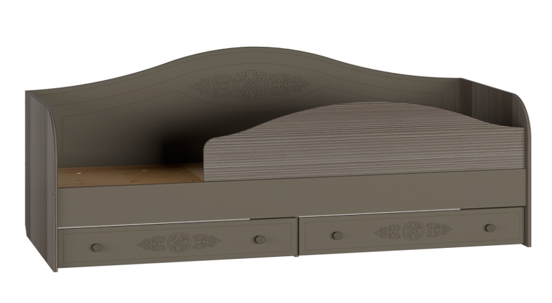 Фото Кровать односпальная Ассоль плюс АС-10 (СМ 80х200) комплектуется настилом от производителя Компасс в Черноморском по цене 27&nbsp;800 ₽