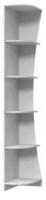 Стеллаж-приставка угловой Вива (белый (Браво-мебель) ) в Черноморском от производителя 