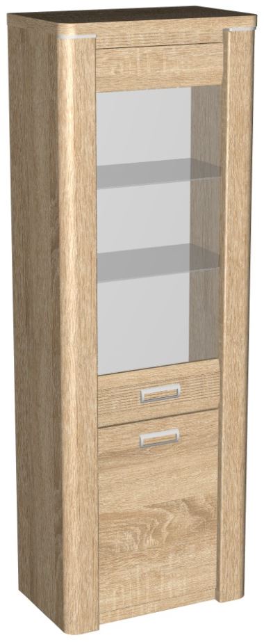 Фото Пенал со стеклом высокий Магнолия ГМ-03 от производителя СБК в Черноморском по цене 19&nbsp;830 ₽