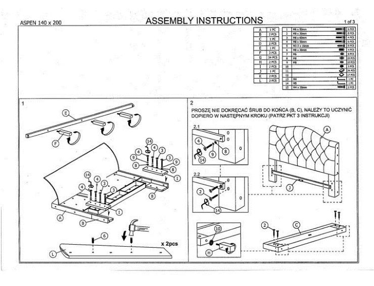Фото Кровать двуспальная Signal Aspen (СМ 140х200) c ортопедическим основанием от производителя Signal в Черноморском по цене 69 060 ₽