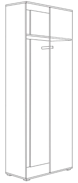 Фото Шкаф для одежды 13.137 Куба от производителя Моби в Черноморском по цене 12 960 ₽
