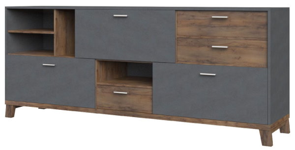 Фото Комод Монтана (3 дв. 3 ящ.) от производителя Браво-мебель в Черноморском по цене 25 250 ₽