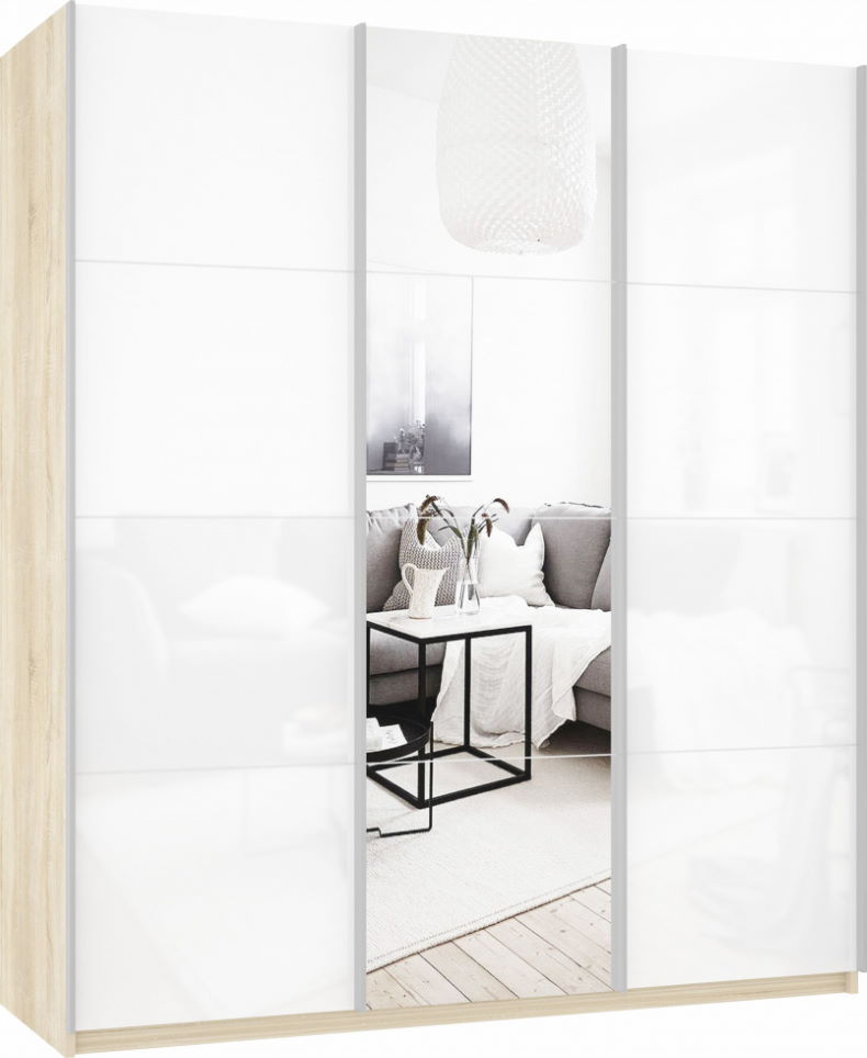 Фото Шкаф-купе Прайм (2,1 - 3 двери) от производителя Мебельная компания Е1 в Черноморском по цене 48&nbsp;840 ₽