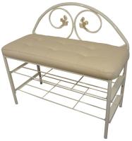 Фото  банкетка-обувница уют-люкс стеганное (40мм) производитель Металл-Конструкция