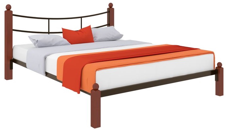 Фото Кровать двуспальная София Lux (СМ 180х200) трубка металл от производителя Милсон в Черноморском по цене 19 920 ₽