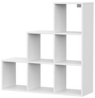 Стеллаж Токио (лесенка) (белый текстурный (No name) ) в Черноморском от производителя 