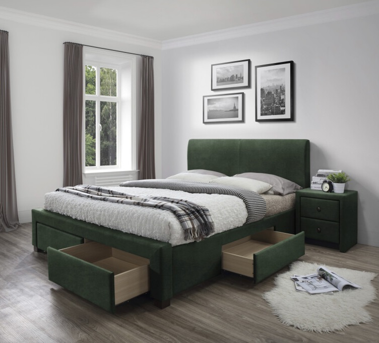 Фото Кровать двуспальная Halmar Modena 3 (СМ 160х200) c ортопедическим основанием от производителя Halmar  в Черноморском по цене 64&nbsp;020 ₽