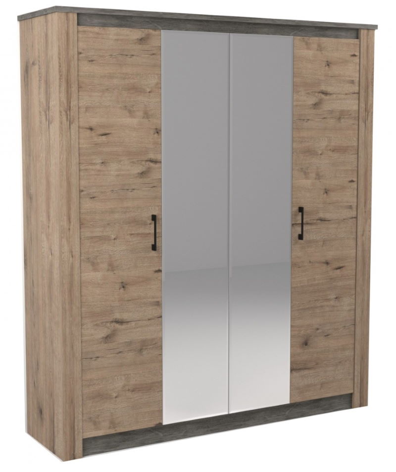 Фото Шкаф Денвер 2300 (192) четырехдверный от производителя СБК в Черноморском по цене 47&nbsp;470 ₽