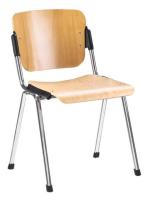 Фото  стул для посетителя эра (era) wood (хром) производитель Новый стиль