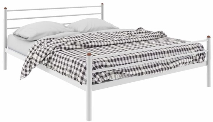 Фото Кровать двуспальная Милана Plus (СМ 180х200) трубка металл от производителя Милсон в Черноморском по цене 14 160 ₽