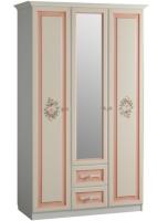 Шкаф Алиса (129) трехдверный с ящиками  (дуб саттер, крем,(Мебельсон)) в Черноморском от производителя 