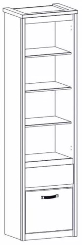 Фото Шкаф открытый 1D1S Прованс (Provence) от производителя Анрэкс в Черноморском по цене 15 020 ₽