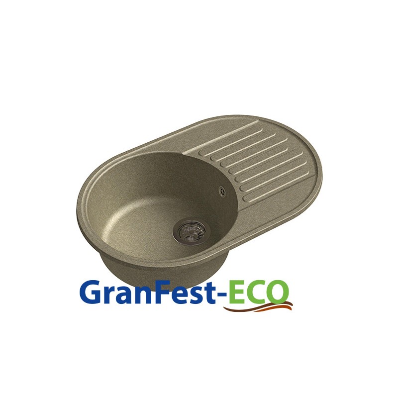 Фото Мойка Granfest eco-18 (ГР 740х480хh200) (шир.ящ.min 720) без сифона от производителя Granfest в Черноморском по цене 4 050 ₽