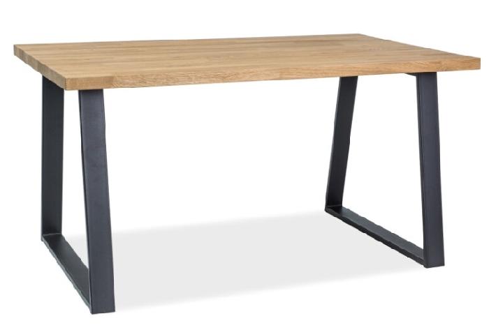 Стол обеденный Signal Ronaldo (1,8) (металл, шпон-дуб,  черный (Signal) )