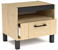 Тумба прикроватная Бостон (гикори джексон, гикори джексон-черный (СБК) ) в Черноморском от производителя 